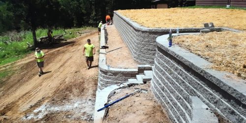 Retaining Wall, Landscaping Wall, Stone Wall, Flower Bed