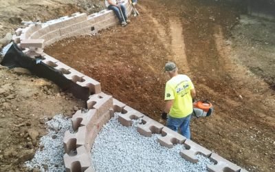 Retaining Wall, Landscaping Wall, Stone Wall, Flower Bed