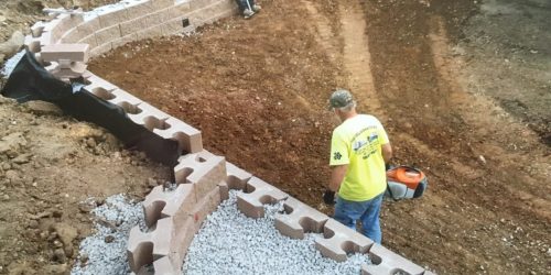 Retaining Wall, Landscaping Wall, Stone Wall, Flower Bed