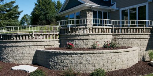 Retaining Wall, Landscaping Wall, Stone Wall, Flower Bed